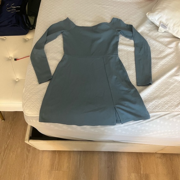 American Eagle Outfitters Blue Long Sleeve Dress - Picture 3 of 3